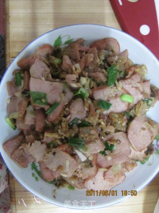 干白辣椒炒叉烧肉的做法步骤：4