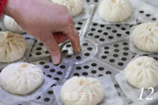 周末的营养早餐之八 烫面鲜肉大包的做法步骤：12