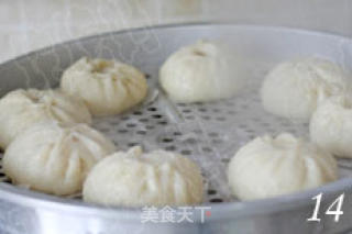 周末的营养早餐之八 烫面鲜肉大包的做法步骤：14