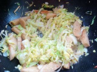 【花样包菜】--包菜炒馍片的做法步骤：10