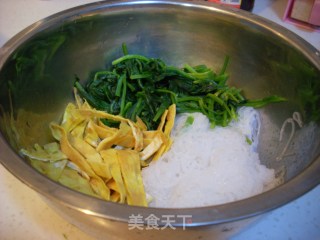 凉拌菠菜粉丝的做法步骤：6