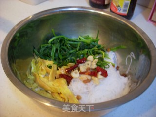凉拌菠菜粉丝的做法步骤：9