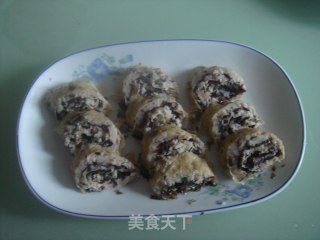 豆腐皮紫菜卷的做法步骤：7