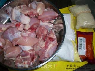 家常菜肴@@香酥辣味炸鸡块的做法步骤：1