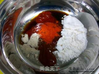 家常菜肴@@香酥辣味炸鸡块的做法步骤：2