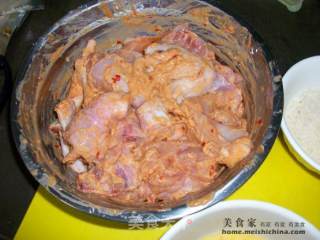 家常菜肴@@香酥辣味炸鸡块的做法步骤：5