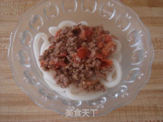 番茄肉酱乌冬面的做法步骤：7