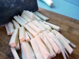 油焖茭白条的做法步骤：3