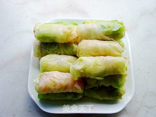 酸甜包菜卷的做法步骤：12