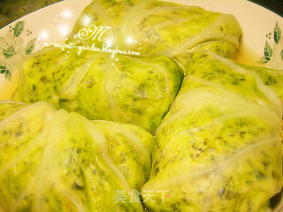 娃娃赐名“朝思暮想”-大快朵颐滴包菜肉卷-减肥餐的做法步骤：8