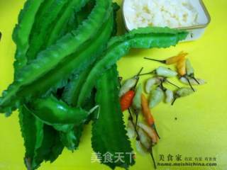 家常菜肴@@清炒四连豆的做法步骤：1