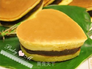 多啦A梦~~~M姐喊你回家吃饭---铜锣烧+爱心烧（小早餐）的做法步骤：15