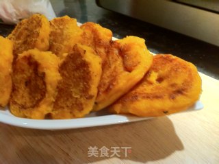 香煎奶味南瓜饼的做法步骤：7