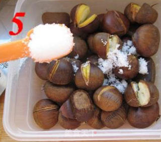 糖炒栗子—五分钟的微波炉美食的做法步骤：5
