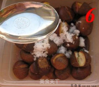 糖炒栗子—五分钟的微波炉美食的做法步骤：6