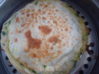 韭菜鸡蛋黄金饼的做法步骤：8
