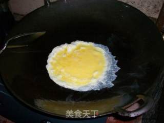 简易版家乡小炒＠＠蛋丝炒米粉的做法步骤：4