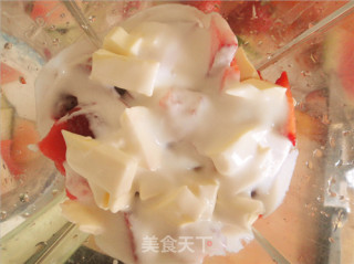 西瓜草莓冰饮的做法步骤：7