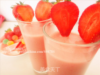 西瓜草莓冰饮的做法步骤：8