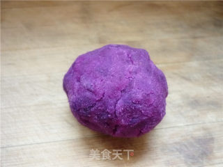 香甜豆沙紫薯球的做法步骤：6