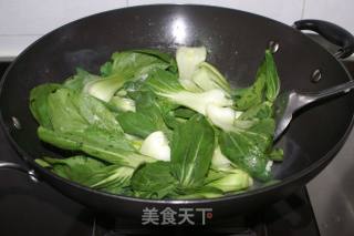 香菇炒上海青的做法步骤：4