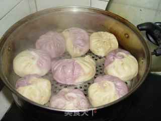 【花样包菜】--双色菜包的做法步骤：9