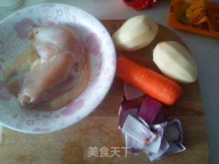 咖喱鸡肉的做法步骤：1