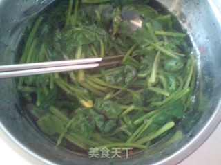 果仁菠菜塔的做法步骤：3