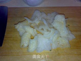 万年青炒肉皮的做法步骤：6