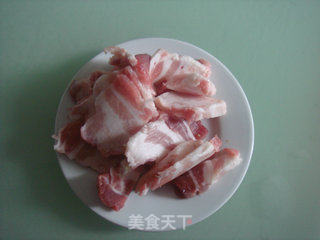 糟肉炒甜笋的做法步骤：3