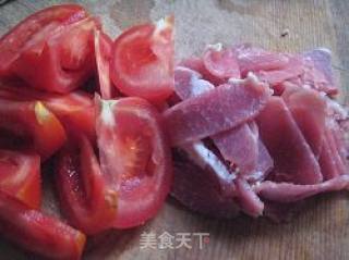 番茄肉片汤的做法步骤：2