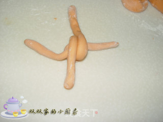 胡萝卜辫子馒头的做法步骤：9