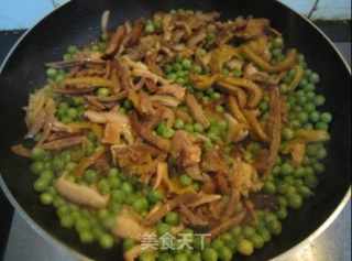 豌豆香菇鸡片的做法步骤：6