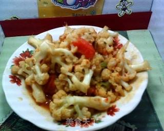 番茄菜花的做法步骤：11