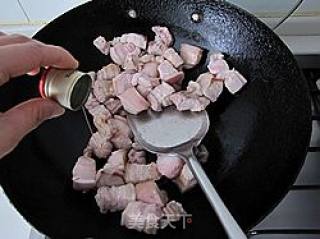 干豇豆烧肉的做法步骤：3