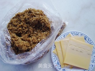 芝香肉松包的做法步骤：5