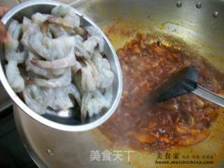 家常菜肴@@简易版~~香辣咖喱虾的做法步骤：5