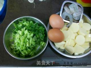 家常菜肴@@花样蛋虾仁玉子豆腐的做法步骤：1