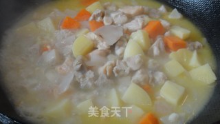 [飞禽走兽]奶香十足的----白咖喱土豆鸡肉的做法步骤：13