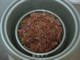 【飞禽走兽】针菜蒸肉的做法步骤：6