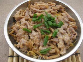 【飞禽走兽】针菜蒸肉的做法步骤：7
