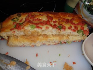 肉松夹心火腿面包的做法步骤：12
