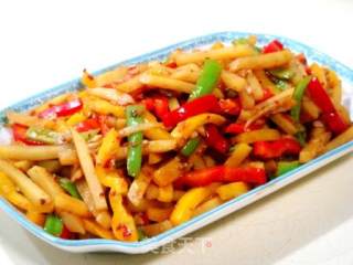鱼香土豆炒什锦的做法步骤：8