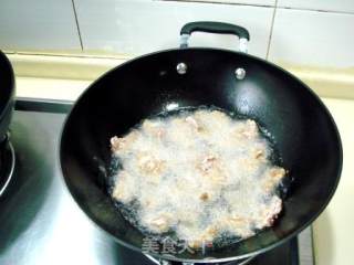 【飞禽走兽】――“炸烹玫瑰袍子肉”的做法步骤：8