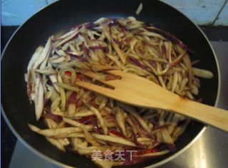 辣炒茄丝的做法步骤：5