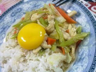 【飞禽走兽】鲜香滑蛋烩饭的做法步骤：12
