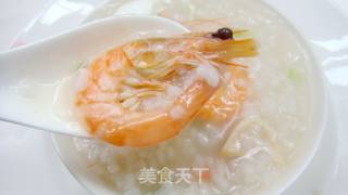 【飞禽走肉】之【猪肉鲜虾粥】的做法步骤：7