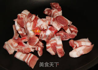 青蒜笋片五花肉的做法步骤：5