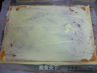 蛋糕体上搞搞新花样@@芝士奶油蛋糕卷的做法步骤：17