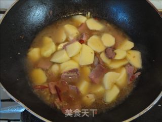 【飞禽走兽】咖哩烧牛肉土豆的做法步骤：7